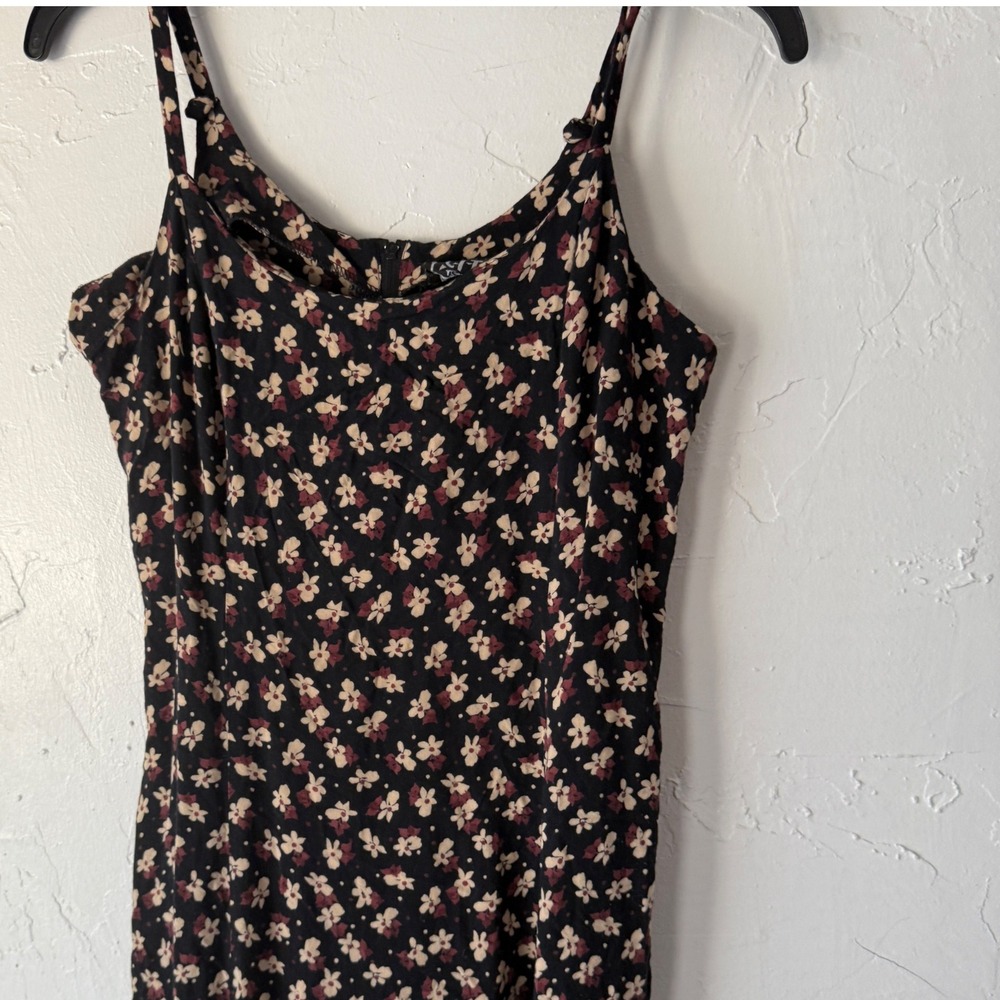City Triangles Black Floral Maxi Dress